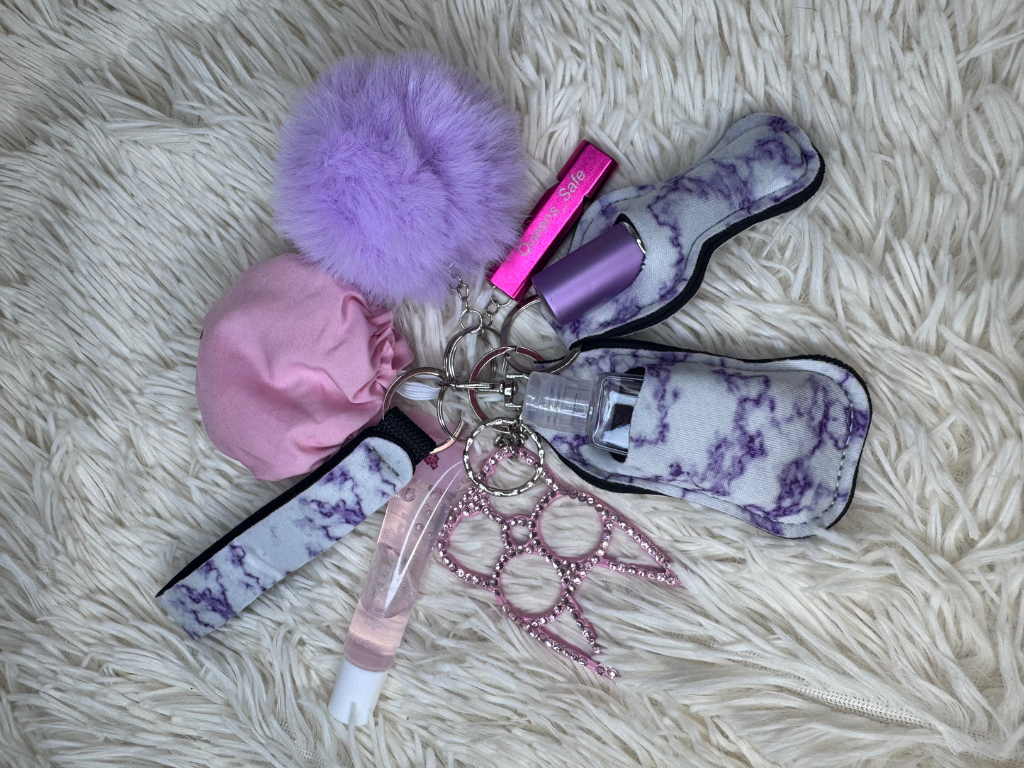 Night Kit| Porte-clés sécurité & essentiels (chat + protège-verre)