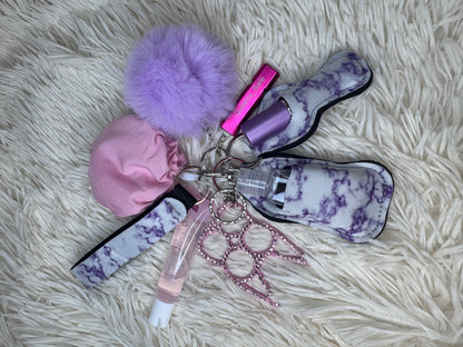 Night Kit| Porte-clés sécurité & essentiels (chat + protège-verre)